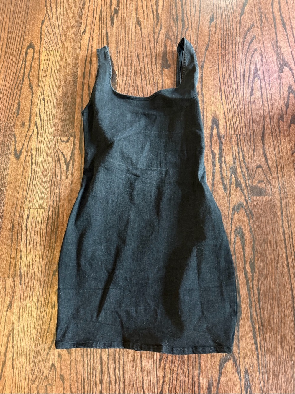 Zara Black Square Neck Mini Dress